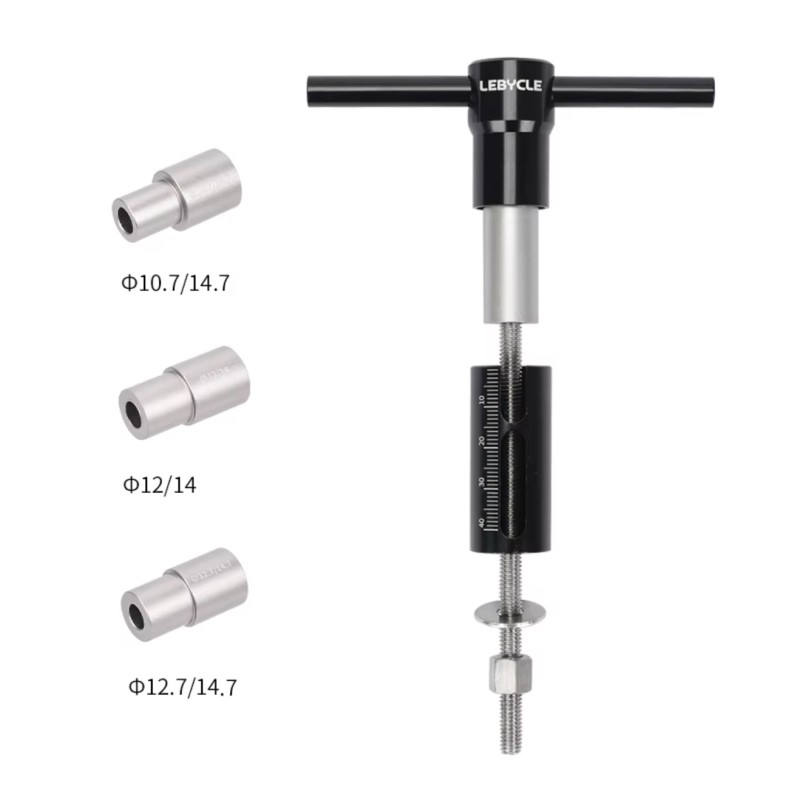 Monteren en verwijderen van bussen of perslagers vervaardigd door Lebycle in aluminium en metaal KROXNE - 1  