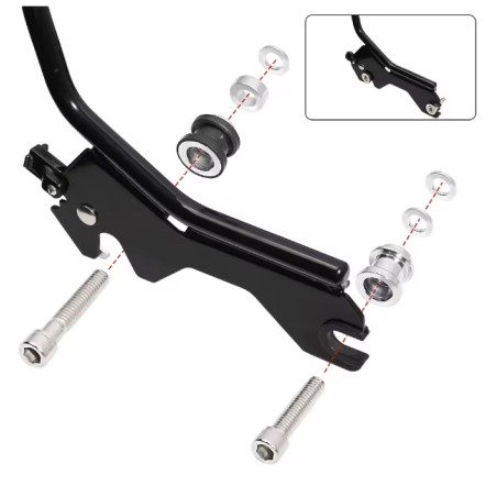 Eemaldatav dokkimiskomplekt Harley Street Bob FXBB Deluxe Heritage Deluxe Softail 2018-2024 jaoks KROXNE - 1  