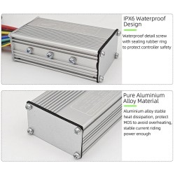 Komplekt kontrolera ta dyspleya S866 dlya elektrychnoho velosypeda - 24 V, 36 V, 48 V - 250 Vt, 350 Vt, 500 Vt, 13 A, 15 A, 22 A