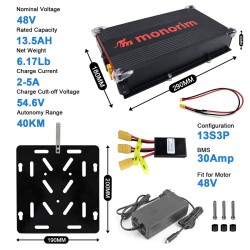 Batteria esterna Segway ZT3 Pro 48V 13.5Ah MBp48-ZT3 | Autonomia estesa  - 2  