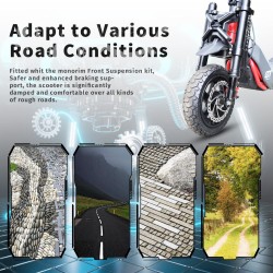 Foraffjedring Monorim MZ3 Plus Dual Air til Segway ZT3 bedre komfort  - 3  