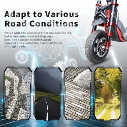 Framfjaedring Monorim MZ3 Plus Dual Air foer Segway ZT3 oekad komfort  - 13  