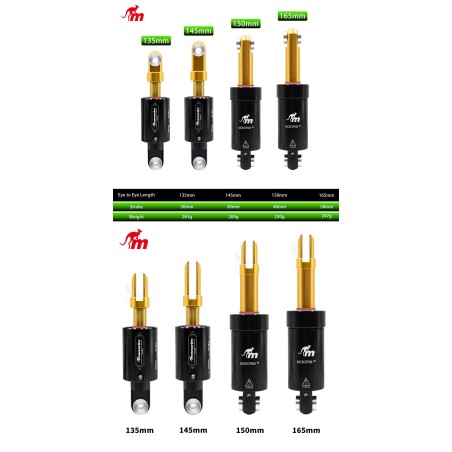 Amortecedor a ar Monorim MXA para trotinetes e bicicletas elétricas MTB  - 1 
MODELO: Suspensão Monorim MXA
AJUSTE: Pressão de a