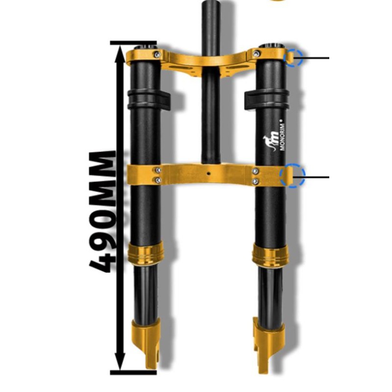 Priekinė pakaba Monorim MD0 Air Hydraulic 490mm x 165mm  - 6 
Suderinamumas: tinka suderinamiems Monorim MD0 priekines sakutes m