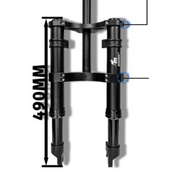 Priekine pakaba Monorim MD0 Dual Air Version 490mm x 165mm  - 3 
Suderinamumas: skirta konfiguracijoms su 490mm x 165mm matmenim