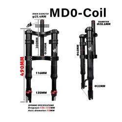 Predno okachvane Monorim MD0 Coil Spring 490mm x 165mm  - 15 
Suvmestimost: Monorim MD0 Coil Spring 490mm x 165mm za suvmestimi 
