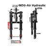 Suspension avant Monorim MD0 Air Hydraulic 490mm x 165mm  - 2 
Compatibilite: concue pour montages compatibles avec la fourche M