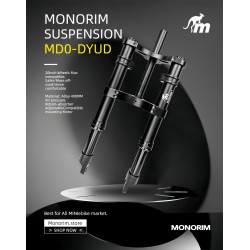 Sprednje vzmetenje Monorim MD0-DYUD za DYU eBike - hidravlika in zrak nastavljivo  - 3 
Kompatibilnost: sprednje vzmetenje Monor
