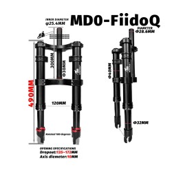 Vordere Federung Monorim MD0-FiidoQ  - 8 
Kompatibilitat: vordere Federung Monorim MD0-FiidoQ fur Fiido Q (Q1/Q1S) und kompatibl
