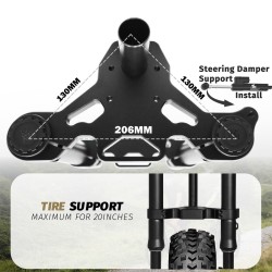 Suspensao dianteira Monorim ME206 Dual Air version 565mm x 206mm  - 9 Compatibilidade: upgrade de suspensao dianteira Monorim ME