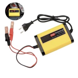 Incarcator baterie 12V 2A pentru baterii plumb-acid 7Ah 12Ah 14Ah 20Ah  - 1 Caracteristici principale

Afisaj LCD digital care a