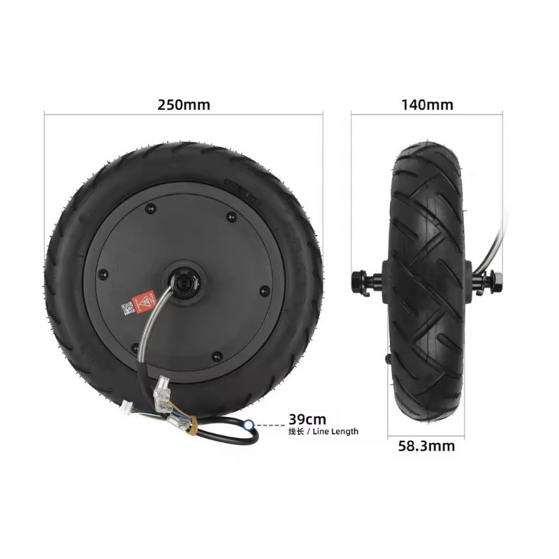 Motor za trotinetka Xiaomi 5 savmestim, rezervna chast s visok moment  - 1 Yasna savmestimost: za Xiaomi 5 i podobni modeli.Sigu