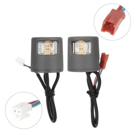 LED povorotnyky dlia skutera Xiaomi 5/5 Pro/5 Plus/5 Max chy podibnoho - komplekt signalizatsii ta bezpeky  - 1 
Chitka sumisnis