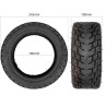 85/65-6,5 Offroad-Reifen für E-Scooter Navee N65, Kugoo G-Booster / G2 Pro oder ähnlich  - 6 
Größe 85/65-6,5 passend für Navee 