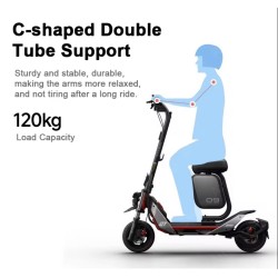 Sitz mit Koffer 10L fuer Segway E3, E3 Pro, F3, ZT3 Pro und aehnliche  - 2 
Kompatibilitaet: Sitz mit 10L Koffer fuer Segway E3,