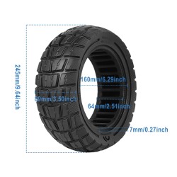 Massivt bikubedekk 11 tommer 90/65-6.5 for Dualtron Thunder, Kaabo og Zero Scooter  - 13 Passer kompatible 11 tommer 90/65-6.5 f