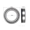Nedre trykklager type C til Kukirin G4 eller lignende - reservedel  - 6 Kompatibelt med Kukirin G4 og lignende modeller med tils