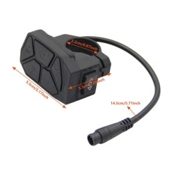Comando 7 em 1 de ligar, luzes, piscas e modos para iScooter iX3, iX4, iX7 Pro, Smartgyro, Urban Glide ou similar  - 1 Compatíve