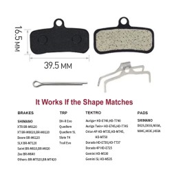 Bremseklodser Shimano Saint M810/M820, Zee M640, XTR M9120, XT M8020, Deore MT520 og TRP Quadiem/Slate T4  - 2 
Passer til mange