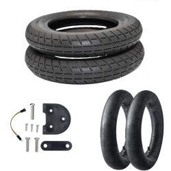 10-дюймові комплекти колісних марок Emove для Xiaomi PRO Чорний - Червоний - Білий  - 2  