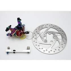 Komplett bromsats med krom xTech-bromsok för Xiaomi M365, 1S, Essential, Pro2 eller M365 Pro ZOOM xTech - 2 Chrome Zoom Xtech HB