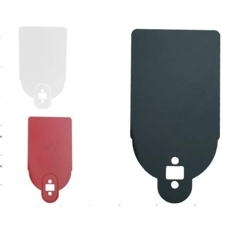 Suporte para instalar o número da licença ou um adesivo refletivo  - 1 Suporte para instalar o número da licença ou um adesivo r