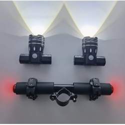 Barra de luz LED dupla para scooter elétrico Xiaomi com bateria de 1200mAh  - 3 Barra de luz LED dupla para scooter elétrico Xia