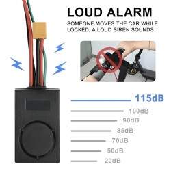 Universeel antidiefstalalarm voor Xiaomi, Ninebot, Segway, Dulatron, Kaabo, Vsett of soortgelijke elektrische scooters  - 2