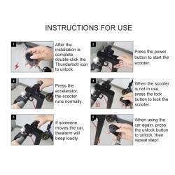 Universeel antidiefstalalarm voor Xiaomi, Ninebot, Segway, Dulatron, Kaabo, Vsett of soortgelijke elektrische scooters  - 3