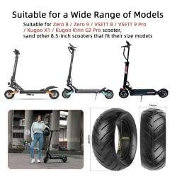 Solid dæk til Zero 8, Zero 9, Vsett 8, Vsett 9, Kugoo X1, Kirin G2 Pro 8.5x3 elektrisk scooter Kukirin - 2 Solid dæk til Zero 8,