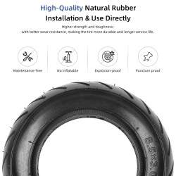 Tvŭrda guma za Zero 8, Zero 9, Vsett 8, Vsett 9, Kugoo X1, Kirin G2 Pro 8.5x3 elektricheski skuter Kukirin - 5 Tvŭrda guma za Ze