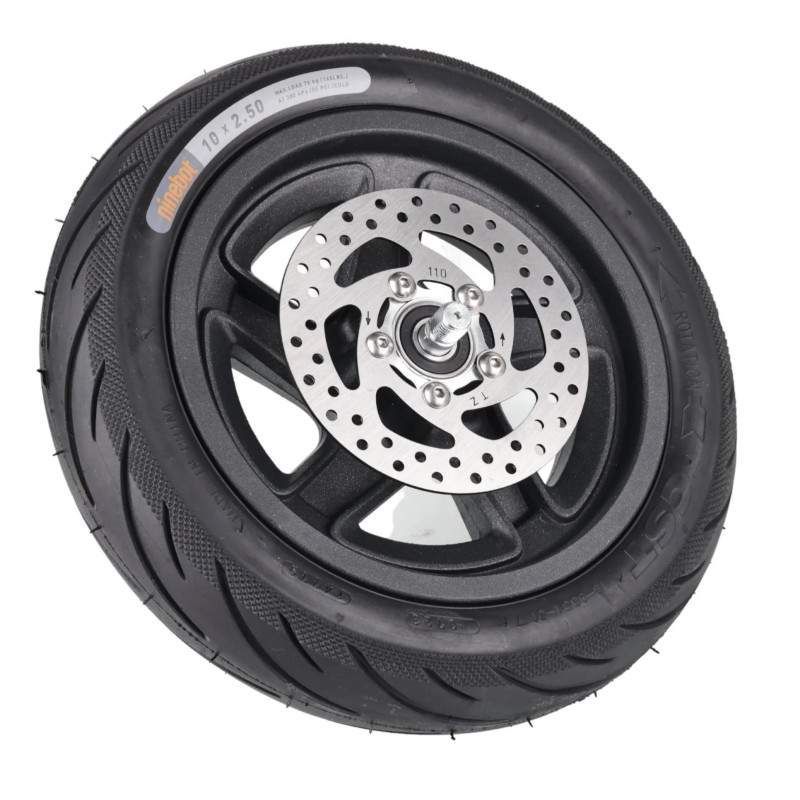 Complete voorvelg met remschijf voor Segway F2, F2 Plus, F2 Pro of vergelijkbaar - 10x2,5 inch Segway - Ninebot - 1 Complete voo