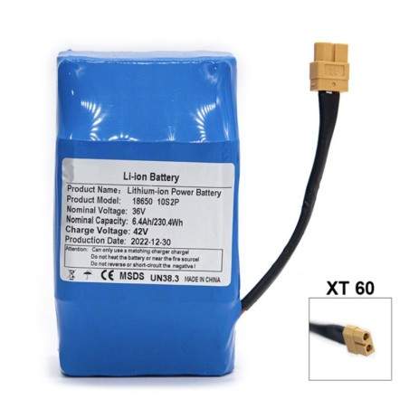 Externe extra batterij 36v 6400mah voor elektrische scooter of elektrische fiets  - 1