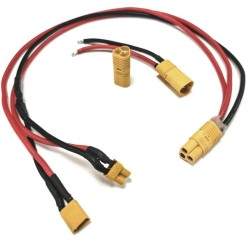 Slått tilkoblingskabel for eksternt batteri kompatibelt med sparkesykkel, elsykkel eller lignende  - 1 Slått tilkoblingskabel fo