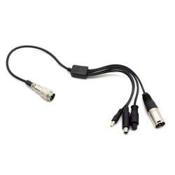 Câble convertisseur de chargeur GX16 vers DC5,5 mm/DC8 mm/XLR/GX12.  - 1 Câble convertisseur de chargeur GX16 vers DC5,5 mm/DC8 