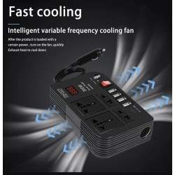 Invertor ot 12 V do 220 V dlya zaryadki skutera ili elektrovelosipeda v dome na kolesakh/kempere  - 1 Invertor ot 12 V do 220 V 