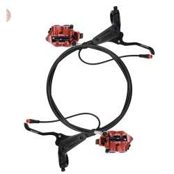 Kompletan komplet hidrauličkih kočnica Monorim EB01 s 4 klipa - poluge, čeljusti, sajla i kočni disk Monorim - 2 Kompletan kompl