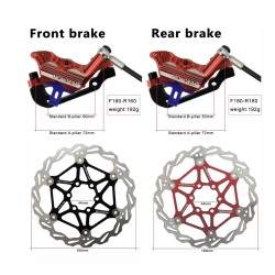 Täielik Monorim EB01 4-kolviline hüdropidurikomplekt – hoovad, pidurisadulad, tross ja piduriketas Monorim - 4 Täielik Monorim E