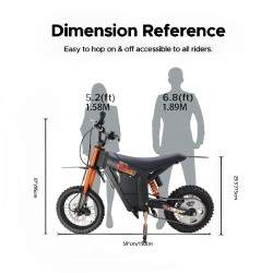 Monorim e-Moto Electric Wish007, 55 km/ch, 1500 W motor, 21Ah bateriya, reguliruemo khidravlichno okachvane Monorim - 4 Monorim 