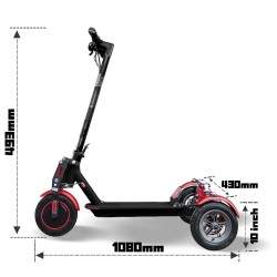 Monorim T0S Ultra x3Wielmotor 350w batterij 7800mah snelheid 30km/s Monorim - 3 Monorim T0S Ultra x3Wielmotor 350w batterij 7800