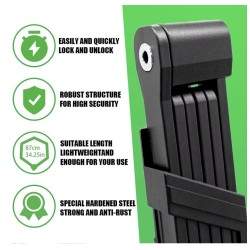 Ključavnica z zložljivim mehanizmom proti kraji iz visokokakovostnega materiala KROXNE - 3  