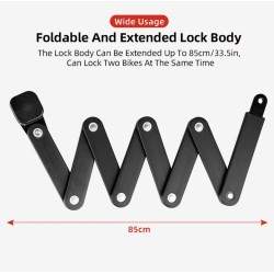 Kiváló minőségű anyagból készült lakat lopásgátló összecsukható mechanizmussal KROXNE - 5  