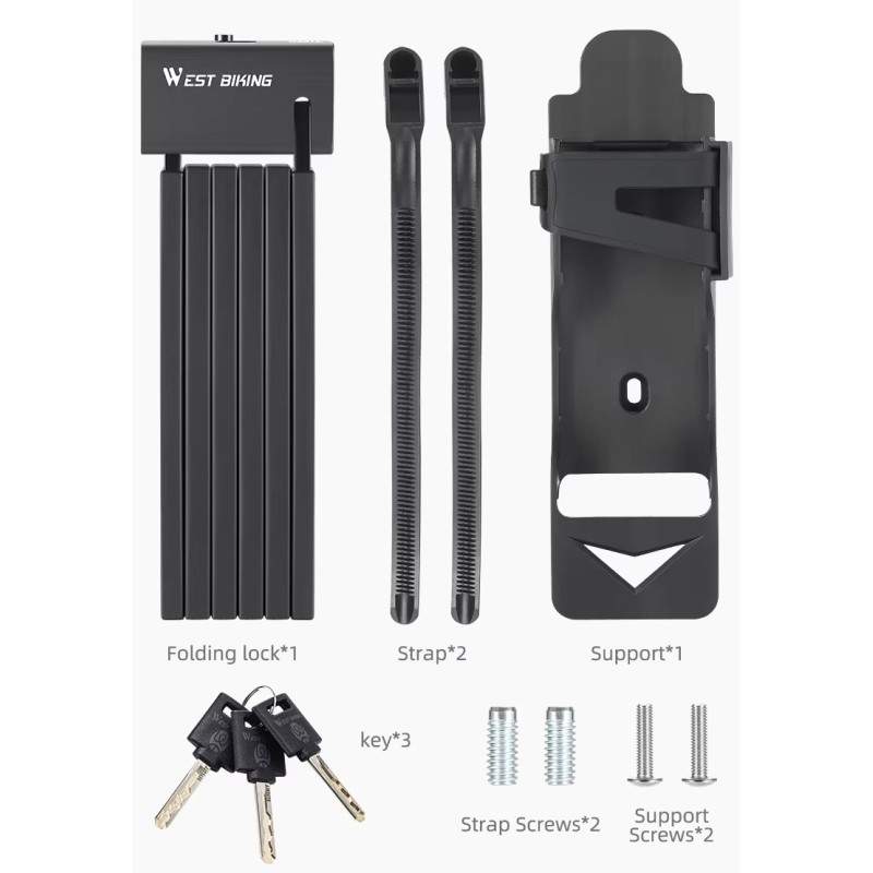 Kiváló minőségű anyagból készült lakat lopásgátló összecsukható mechanizmussal KROXNE - 9  