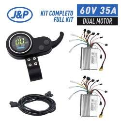 Komplet od dva kontrolera sa zaslonom i okidačem za instalaciju dvostrukog motora 60v 35A (JP) KROXNE - 1  