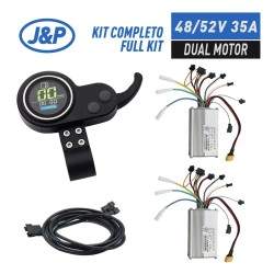Set van twee controllers met scherm en trigger voor dubbele motorinstallatie 48v / 52v 35A (JP) KROXNE - 1  