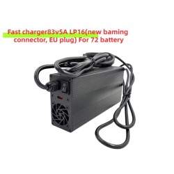 83 V 5 A LP-16 Shvydkyy zaryadnyy prystriy 3-kontaktnyy rozʺyem dlya 72 V batareyi DUALTRON STORM Thunder3 Thunder2 Minimotors -