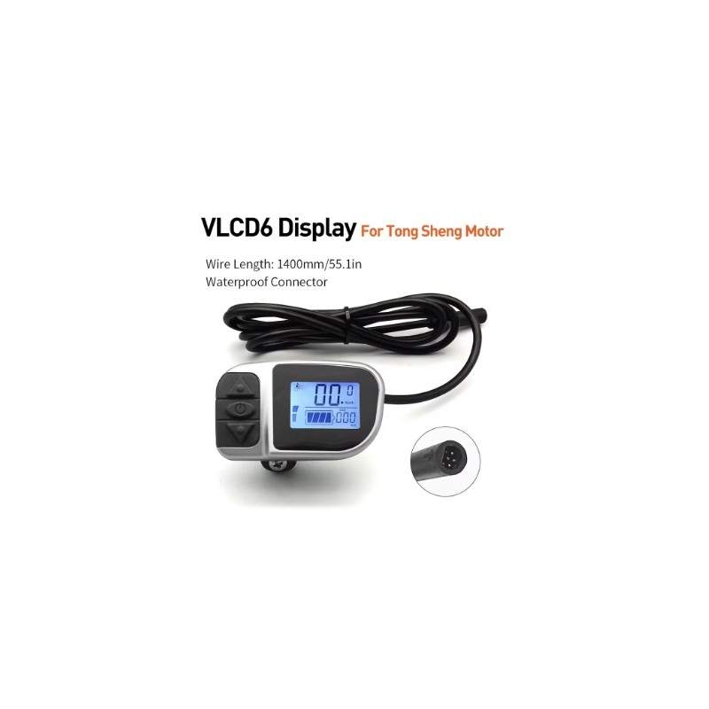 Pantalla LCD VLCD6 con conector macho de 6 pines para bicicleta eléctrica TongSheng DZ2 Tongsheng - 3  