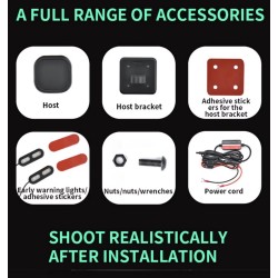 Vodootporan sustav za otkrivanje mrtvog kuta (kut od 130º) za skuter, bicikl ili motocikl KROXNE - 7  