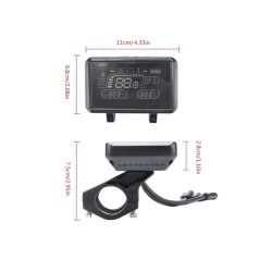 Képernyő vagy kezelőpanel Zwheel, ZRino SE, ZRino Duo Max, iScooter iX3, iScooter, iX4  vagy hasonló robogókhoz  - 9 Képernyő va