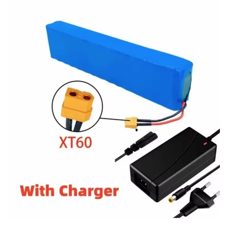 20000mah 48v batteri med 54,6v 2a oplader xt60-dc, bullet-sm, T plug-dc, xt60-sm, xt60-plug KROXNE - 1  